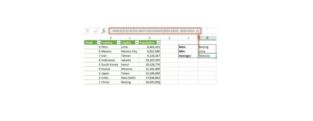 excel function